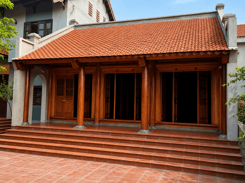 Báo Giá Thi Công Nhà Gỗ 3 Gian Đẹp Trọn Gói
