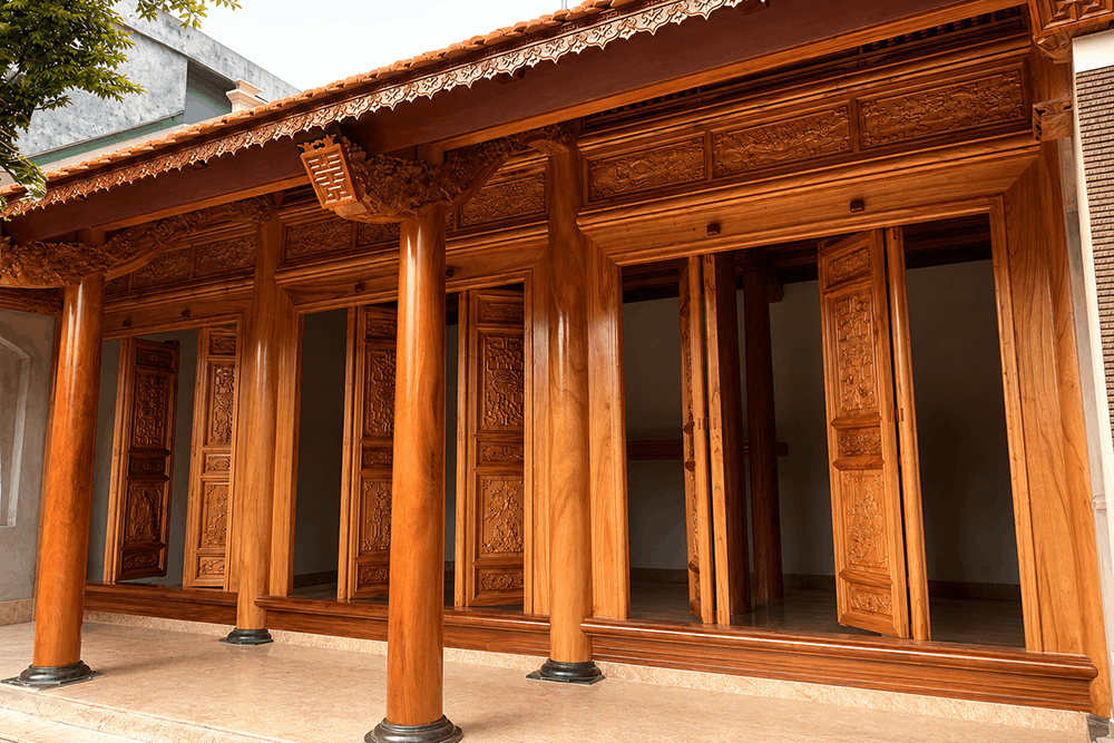 Hoàn thiện nhà gỗ xoan 3 gian 12 cột tại Lục Ngạn – Bắc Giang