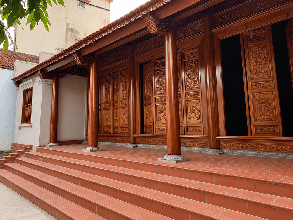 Hoàn Thiện Nhà Gỗ 4 Gian 12 Cột Bằng Gỗ Lim Nam Phi Ở Hạ Hòa – Phú Thọ