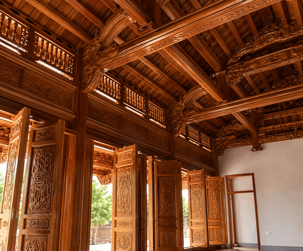 Hoàn Thiện Nhà Gỗ 4 Gian 12 Cột Bằng Gỗ Lim Nam Phi Ở Hạ Hòa – Phú Thọ