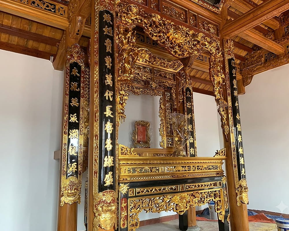 Hoàn Thiện Nhà Gỗ Mít 3 Gian 12 Cột Tại Gia Bình – Bắc Ninh