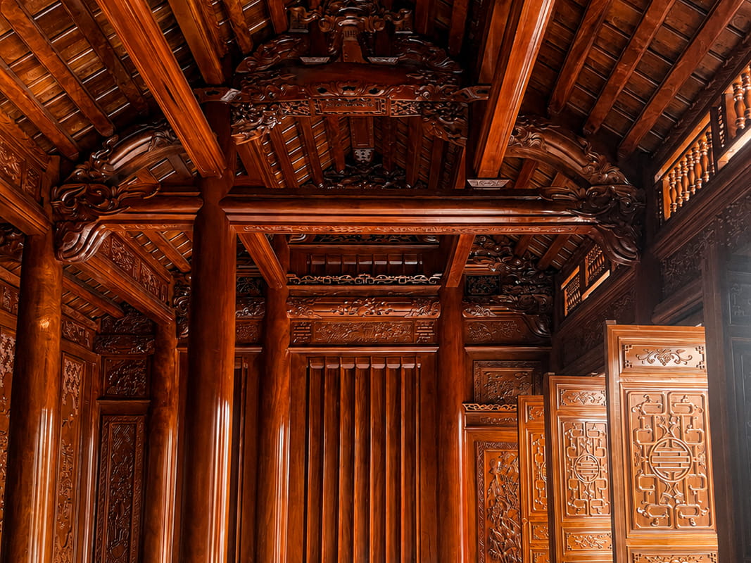 Hoàn Thiện Nhà Thờ 3 Gian Gỗ Lim Lào Tại Gia Lâm – Hà Nội