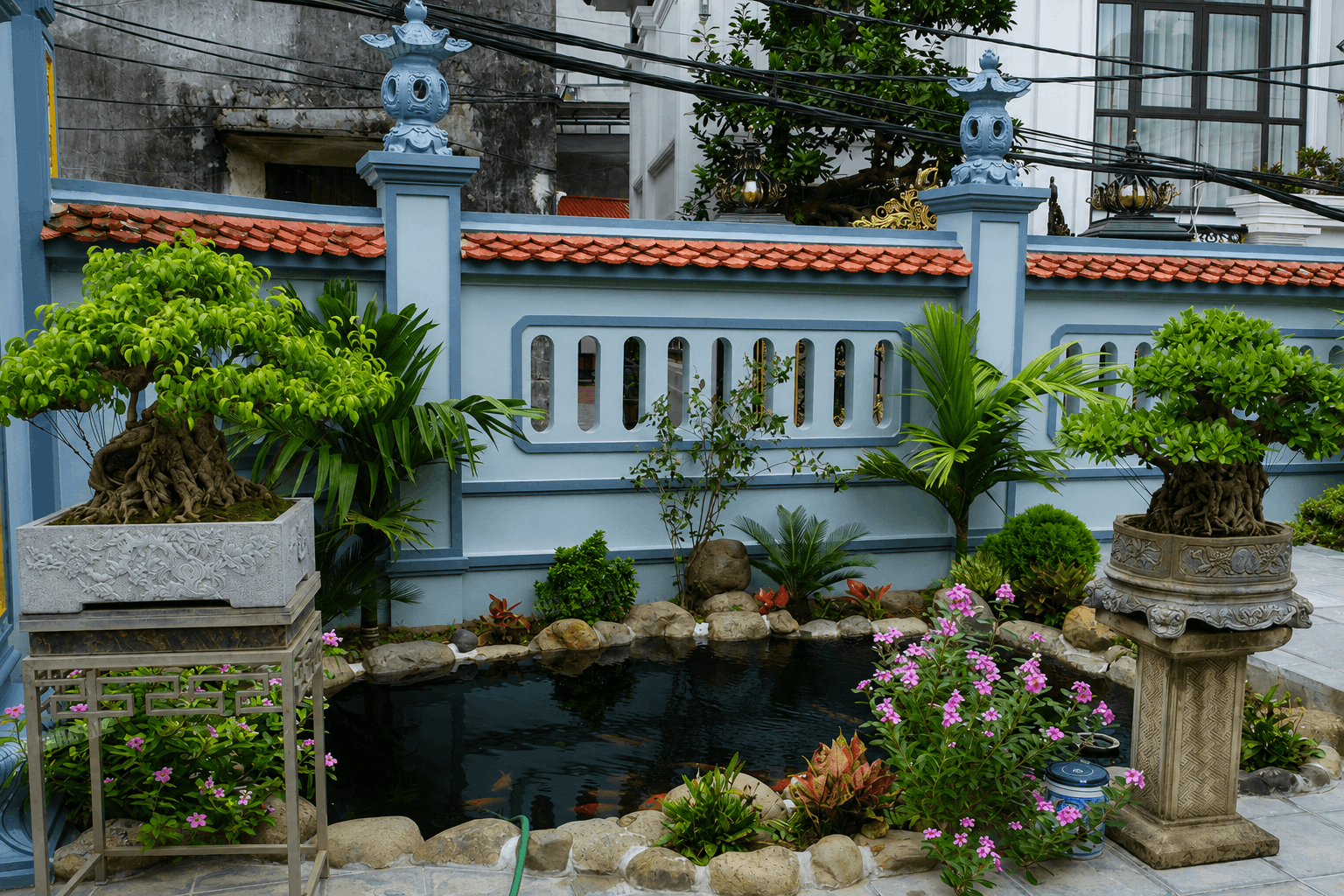 Thiết kế tổng quan của nhà gỗ 3 gian 22 cột đẹp tại Tiên Lữ - Hưng Yên - Cổng nhà Thiết kế tổng quan của nhà gỗ 3 gian 22 cột đẹp tại Tiên Lữ - Hưng Yên - Cổng nhà