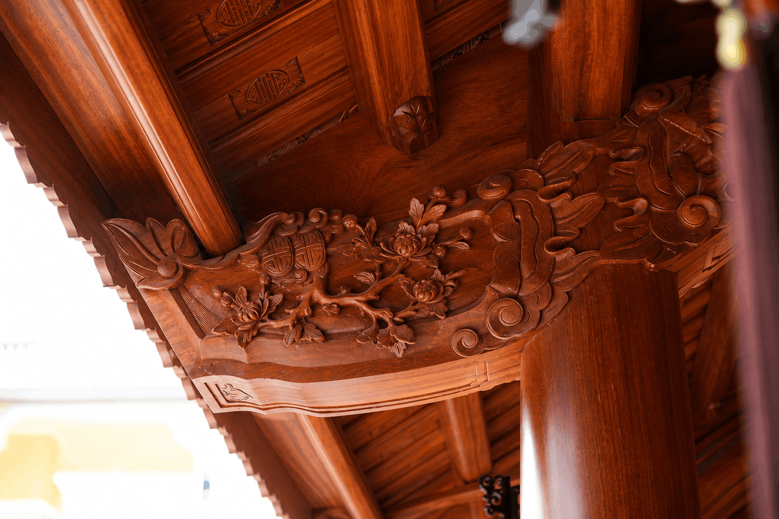 Thiết kế tổng thể nhà gỗ 5 gian 2 buồng gói tại Thanh Oai – Hà Nội - Phần hiên nhà Thiết kế tổng thể nhà gỗ 5 gian 2 buồng gói tại Thanh Oai – Hà Nội - Phần hiên nhà