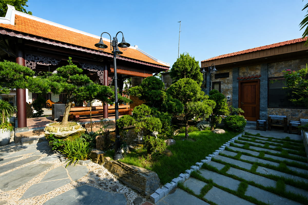 Hoàn Thiện Nhà Gỗ Lim 3 Gian Kết Hợp Sân Vườn Ao Chòi Ở Quốc Oai – Hà Nội