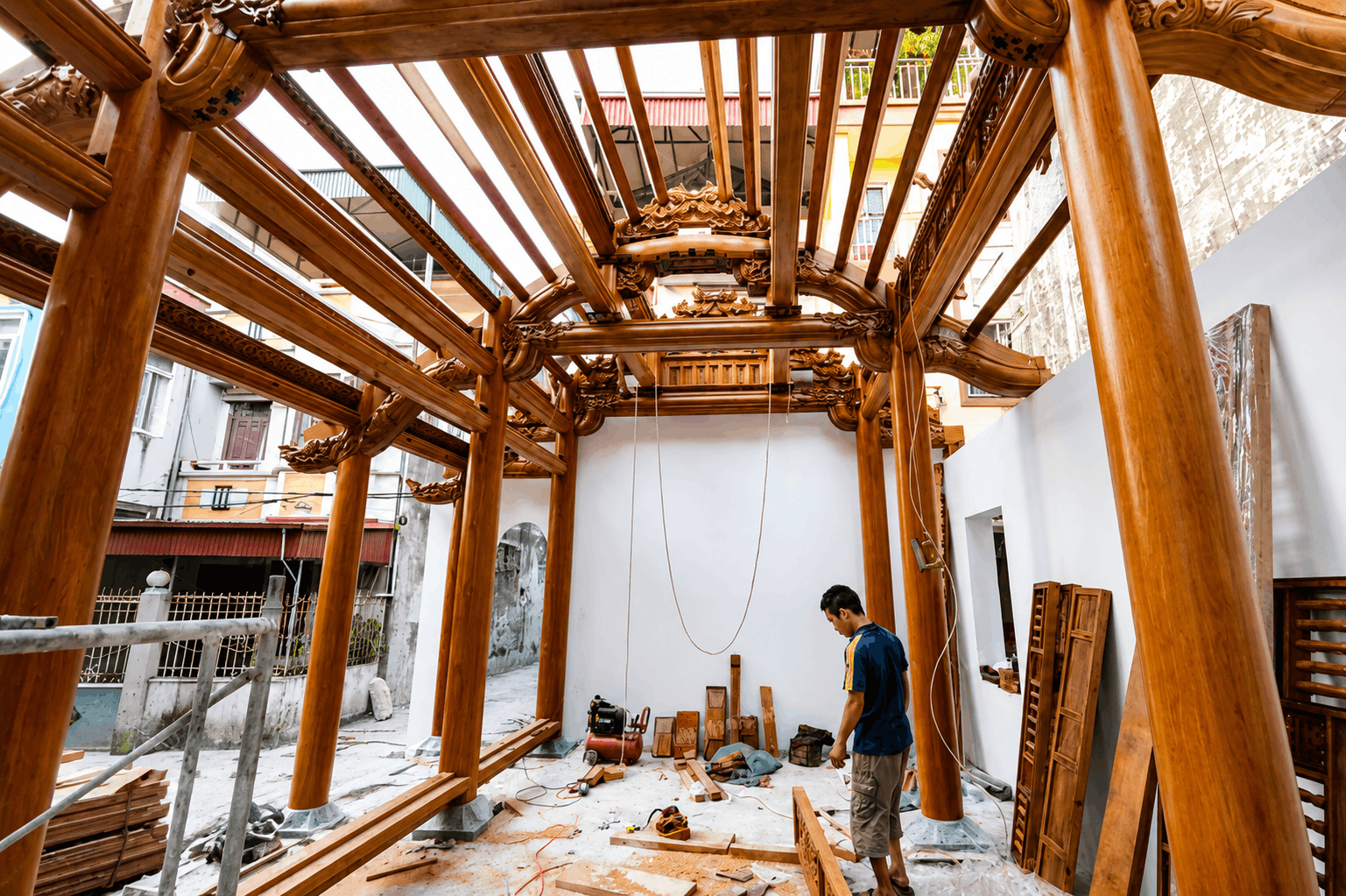 Báo Giá Chi Phí Làm Nhà Gỗ 3 Gian 12 Cột Trọn Gói